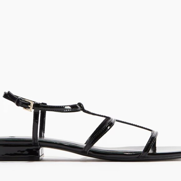 H&M Strappy Black Patent Sandals - Picture 3 of 5